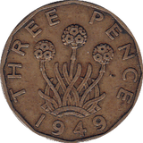 1949 THREEPENCE ( VF ) G - Threepence - Cambridgeshire Coins