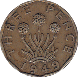 1949 THREEPENCE ( VF ) - Threepence - Cambridgeshire Coins