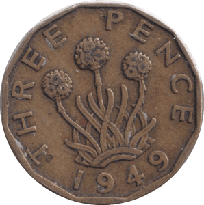 1949 THREEPENCE ( VF ) - Threepence - Cambridgeshire Coins