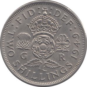 1949 TWO SHILLINGS ( AUNC ) - FLORIN - Cambridgeshire Coins