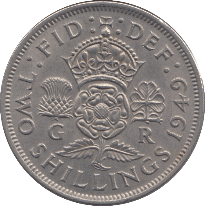 1949 TWO SHILLINGS ( AUNC ) - FLORIN - Cambridgeshire Coins