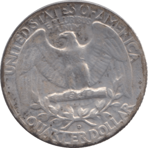 1949 USA SILVER 1/4 DOLLAR - SILVER WORLD COINS - Cambridgeshire Coins