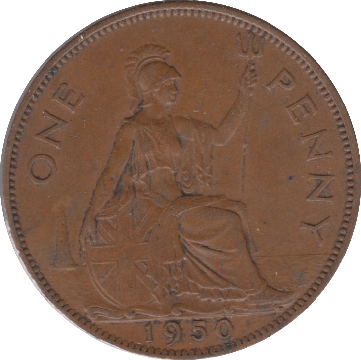 1950 1 PENNY ( EF ) 6 - Penny - Cambridgeshire Coins