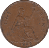 1950 1 PENNY ( EF ) 6 - Penny - Cambridgeshire Coins