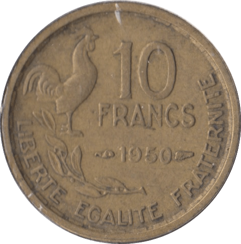 1950 10 FRANCS FRANCE - SILVER WORLD COINS - Cambridgeshire Coins