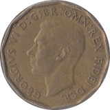 1950 BRASS THREEPENCE ( GVF ) - Threepence - Cambridgeshire Coins