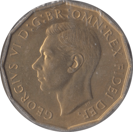 1950 BRASS THREEPENCE ( PROOF ) - Threepence - Cambridgeshire Coins