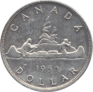 1950 CANADA SILVER ONE DOLLAR 9 - WORLD SILVER COINS - Cambridgeshire Coins