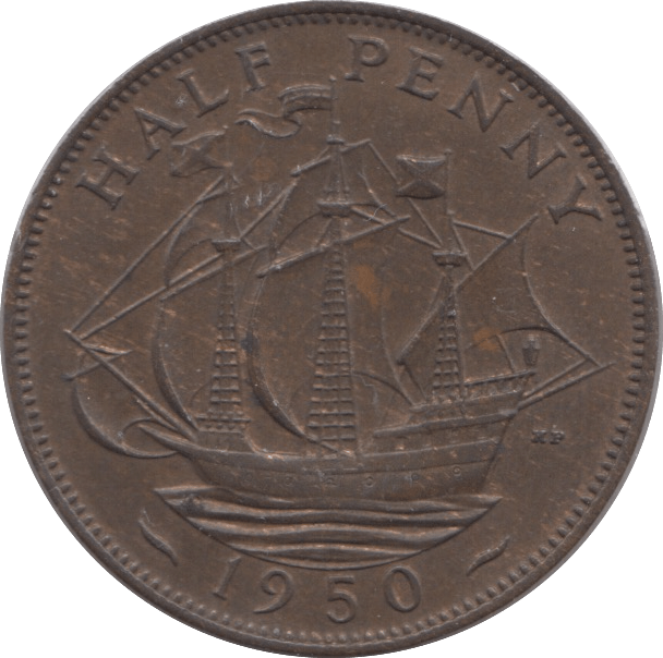 1950 HALF PENNY ( UNC ) - Halfpenny - Cambridgeshire Coins