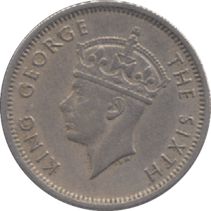 1950 MALAYSIA 10 CENTS - WORLD COINS - Cambridgeshire Coins