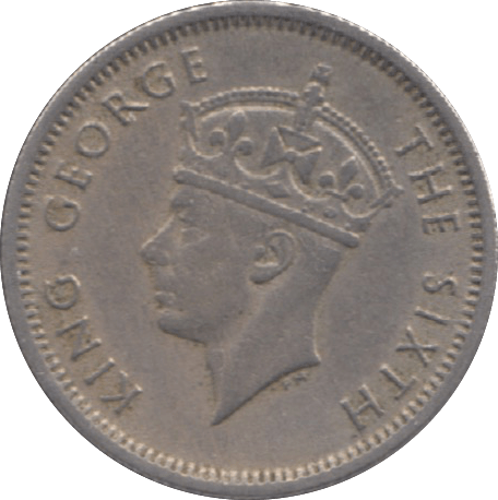 1950 MALAYSIA 10 CENTS - WORLD COINS - Cambridgeshire Coins