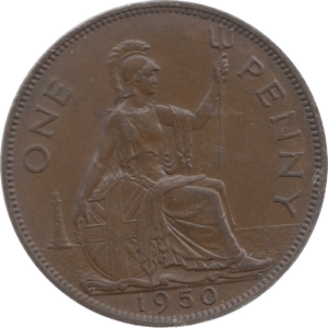 1950 PENNY ( AUNC ) 23 - Penny - Cambridgeshire Coins