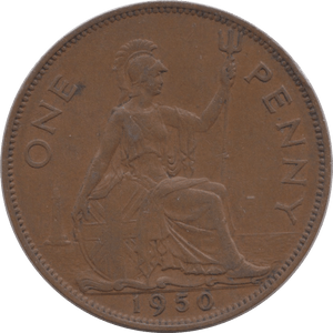 1950 PENNY ( AUNC ) 2 - Penny - Cambridgeshire Coins