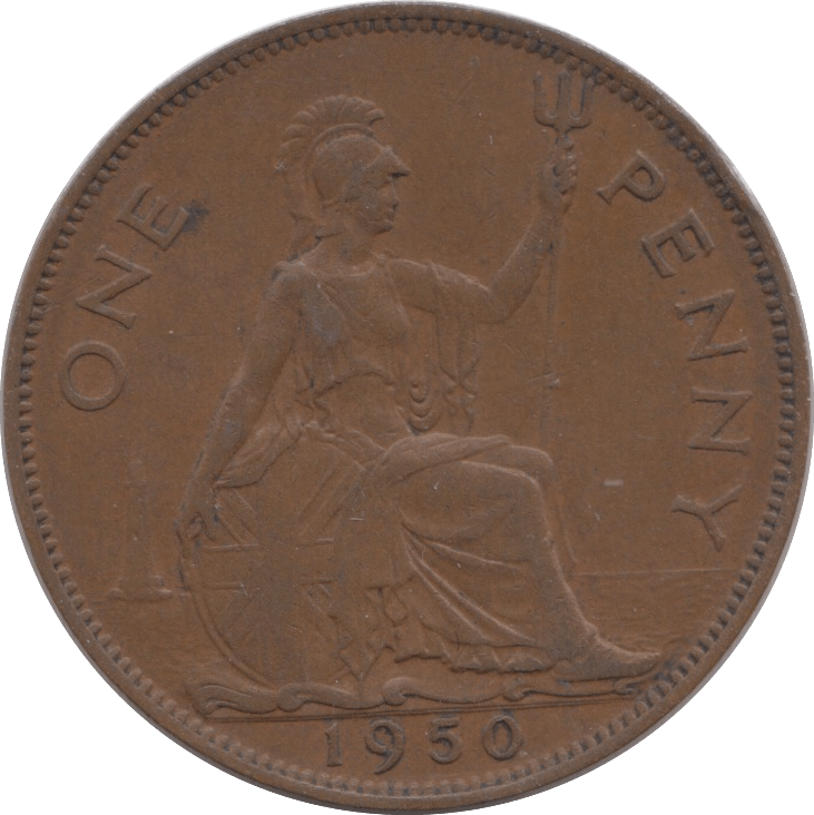 1950 PENNY ( AUNC ) 2 - Penny - Cambridgeshire Coins