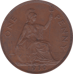1950 PENNY ( AUNC ) B - Penny - Cambridgeshire Coins