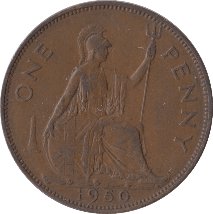 1950 PENNY ( AUNC ) - Penny - Cambridgeshire Coins