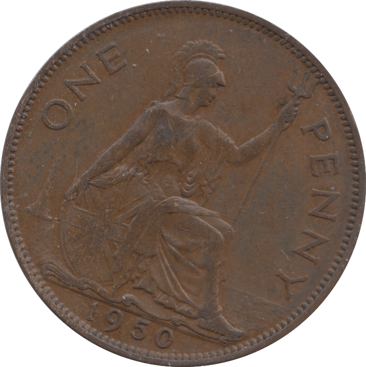 1950 PENNY ( EF ) 1 - Penny - Cambridgeshire Coins