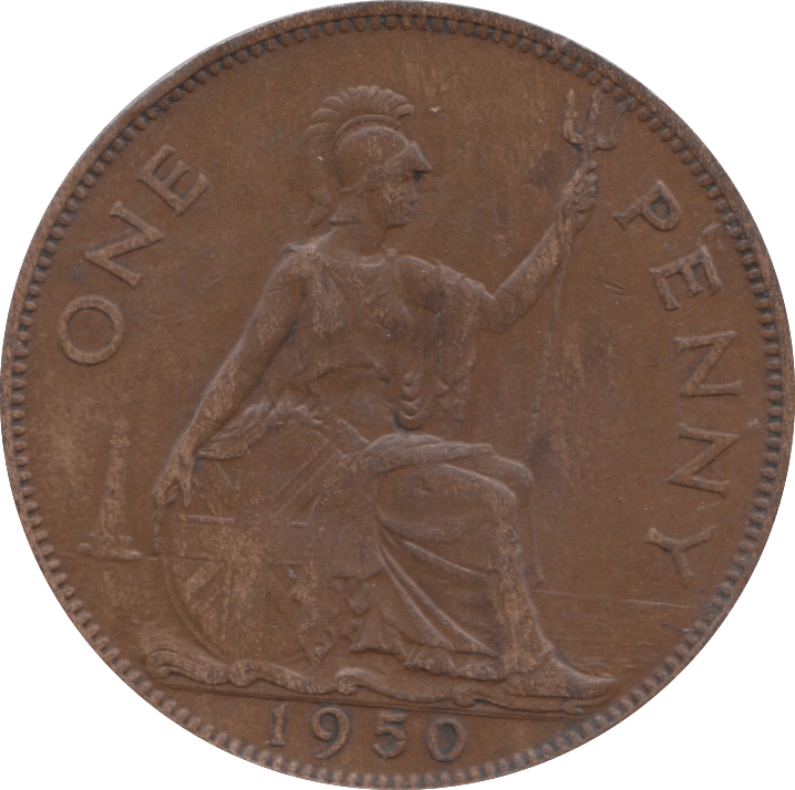 1950 PENNY ( EF ) 2 - Penny - Cambridgeshire Coins