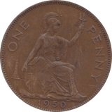 1950 PENNY ( EF ) 2 - Penny - Cambridgeshire Coins