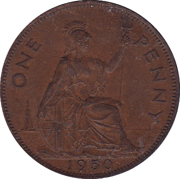 1950 PENNY ( EF ) . A - Penny - Cambridgeshire Coins