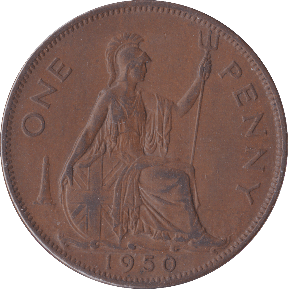 1950 PENNY ( EF ) C - Penny - Cambridgeshire Coins