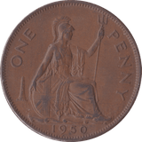 1950 PENNY ( EF ) C - Penny - Cambridgeshire Coins