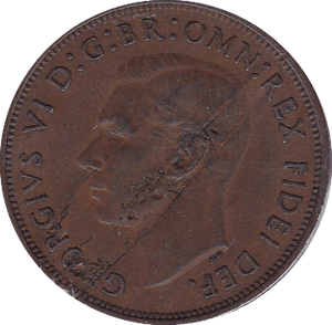 1950 PENNY ( EF ) CRACKED OBVERSE - Penny - Cambridgeshire Coins