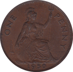 1950 PENNY ( EF ) CRACKED OBVERSE - Penny - Cambridgeshire Coins
