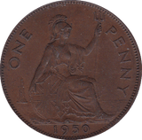 1950 PENNY ( EF ) CRACKED OBVERSE - Penny - Cambridgeshire Coins