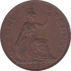 1950 PENNY ( EF ) E - Penny - Cambridgeshire Coins