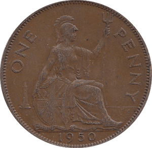 1950 PENNY ( EF ) F - Penny - Cambridgeshire Coins