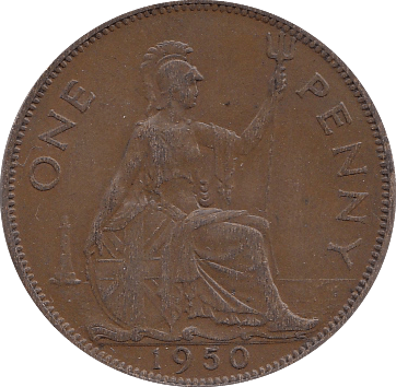 1950 PENNY ( EF ) F - Penny - Cambridgeshire Coins
