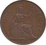 1950 PENNY ( EF ) F - Penny - Cambridgeshire Coins