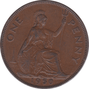 1950 PENNY ( EF ) .. - Penny - Cambridgeshire Coins