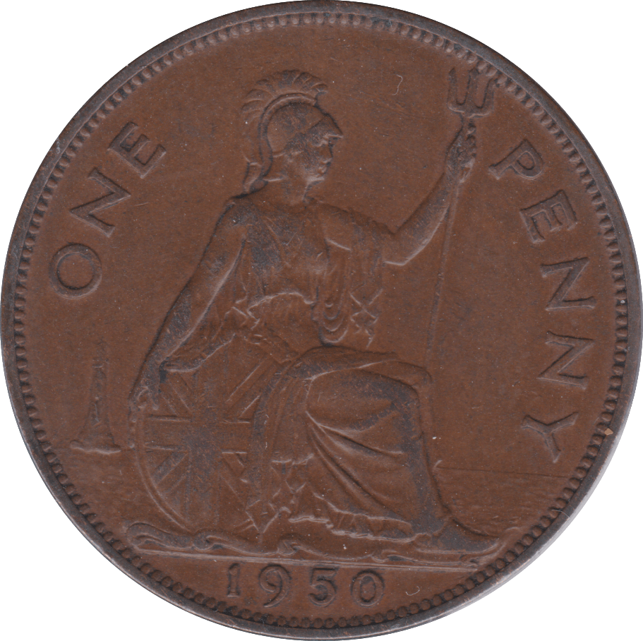 1950 PENNY ( EF ) .. - Penny - Cambridgeshire Coins