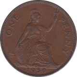 1950 PENNY ( EF ) .. - Penny - Cambridgeshire Coins