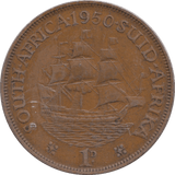 1950 PENNY SOUTH AFRICA - WORLD COINS - Cambridgeshire Coins