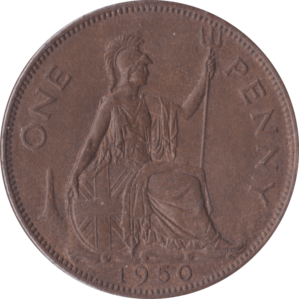 1950 PENNY ( UNC ) C - Penny - Cambridgeshire Coins