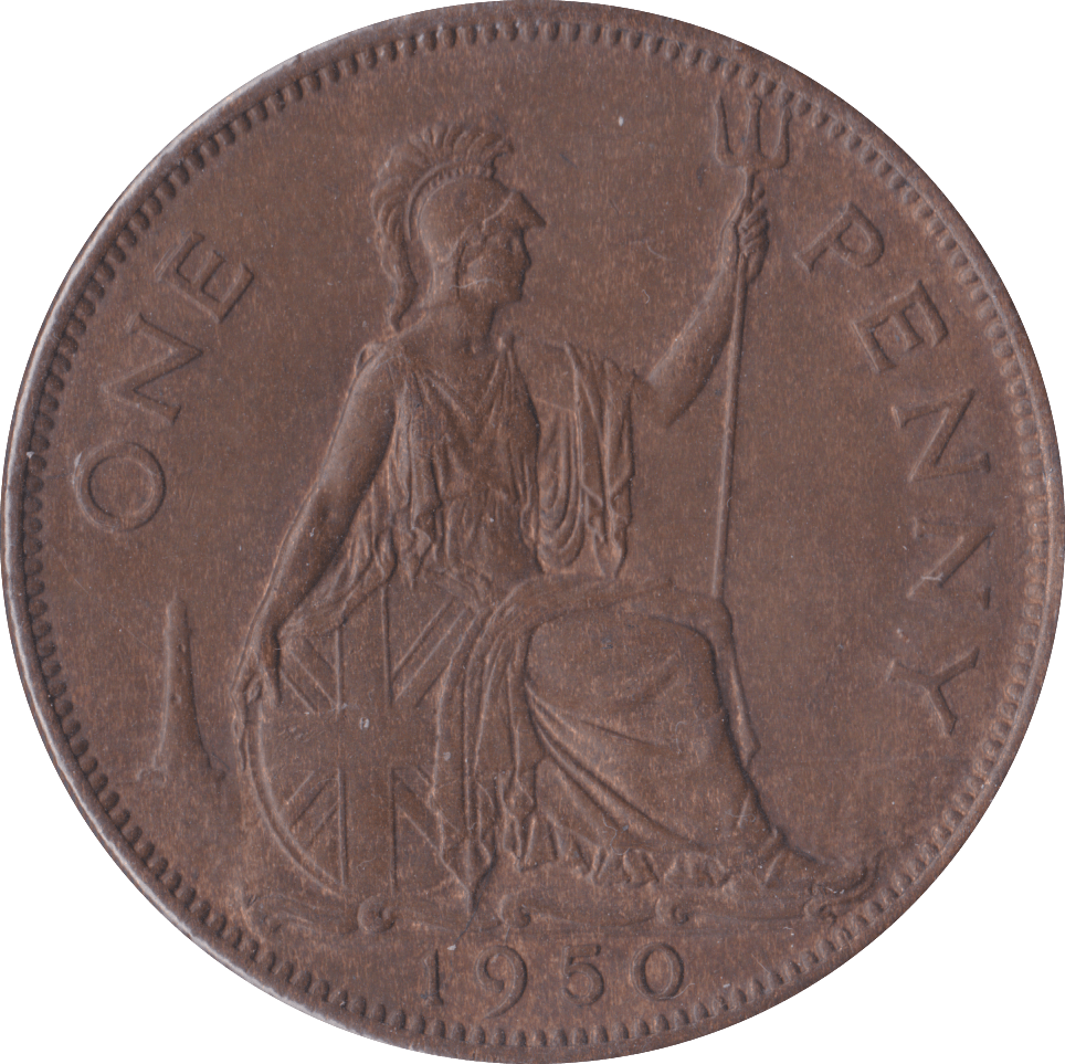 1950 PENNY ( UNC ) C - Penny - Cambridgeshire Coins