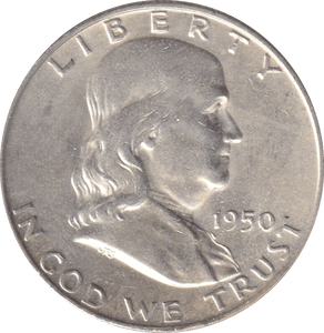 1950 SILVER HALF DOLLAR USA - Cambridgeshire Coins