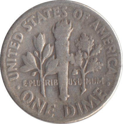 1950 SILVER ONE DIME USA - SILVER WORLD COINS - Cambridgeshire Coins