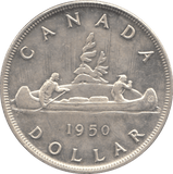 1950 SILVER ONE DOLLAR CANADA - WORLD SILVER COINS - Cambridgeshire Coins