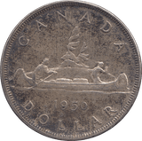 1950 SILVER ONE DOLLAR CANADA - WORLD SILVER COINS - Cambridgeshire Coins