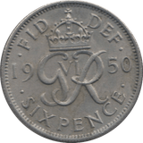 1950 SIXPENCE ( AUNC ) 8 - SIXPENCE - Cambridgeshire Coins