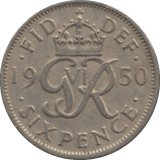 1950 SIXPENCE ( EF ) 1 - Sixpence - Cambridgeshire Coins