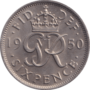1950 SIXPENCE ( UNC ) 2 - Sixpence - Cambridgeshire Coins