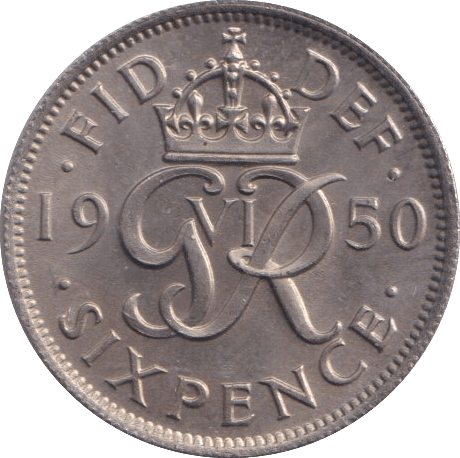 1950 SIXPENCE ( UNC ) 2 - Sixpence - Cambridgeshire Coins