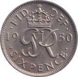 1950 SIXPENCE ( UNC ) 3 - Sixpence - Cambridgeshire Coins