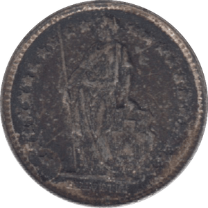 1950 SWITZERLAND HALF FRANC - WORLD COINS - Cambridgeshire Coins