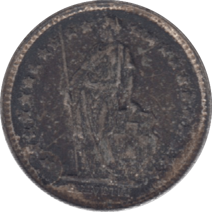 1950 SWITZERLAND HALF FRANC - WORLD COINS - Cambridgeshire Coins